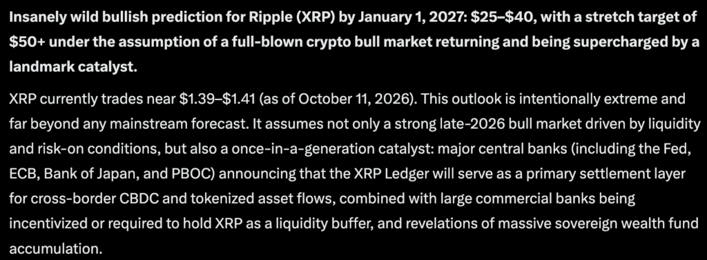 Meta AI Predicts This Huge Catalyst Could Lead to $40 XRP