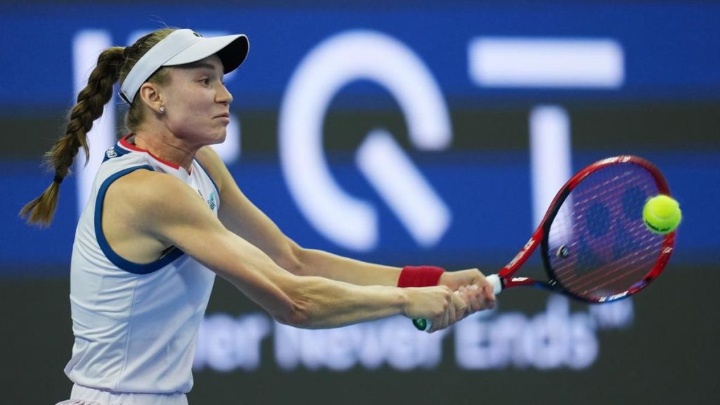 Glimpses of Rybakina's best as she reaches China final