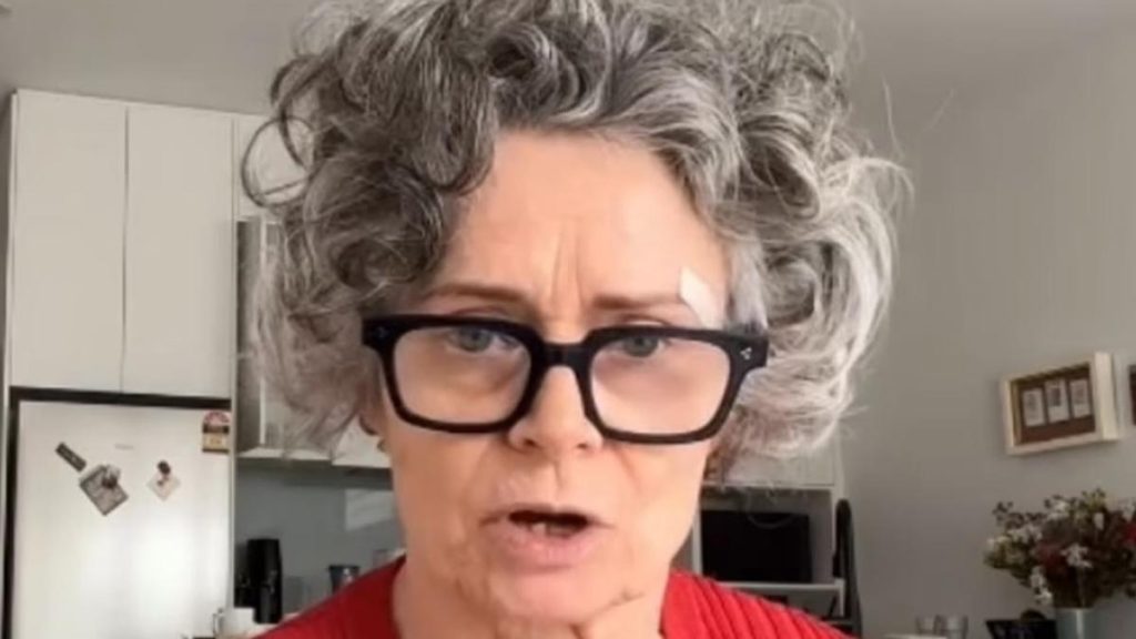 Judith Lucy shares facial injuries from accidental fall after shock breast cancer diagnosis