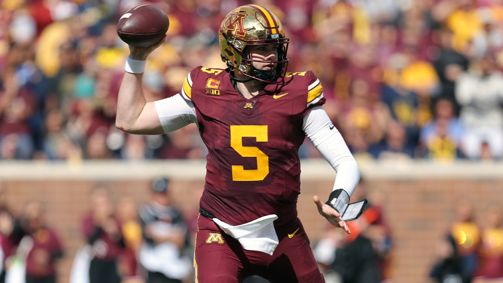 Minnesota quarterback gets kicked in the crotch by teammate en route to upset win over Michigan