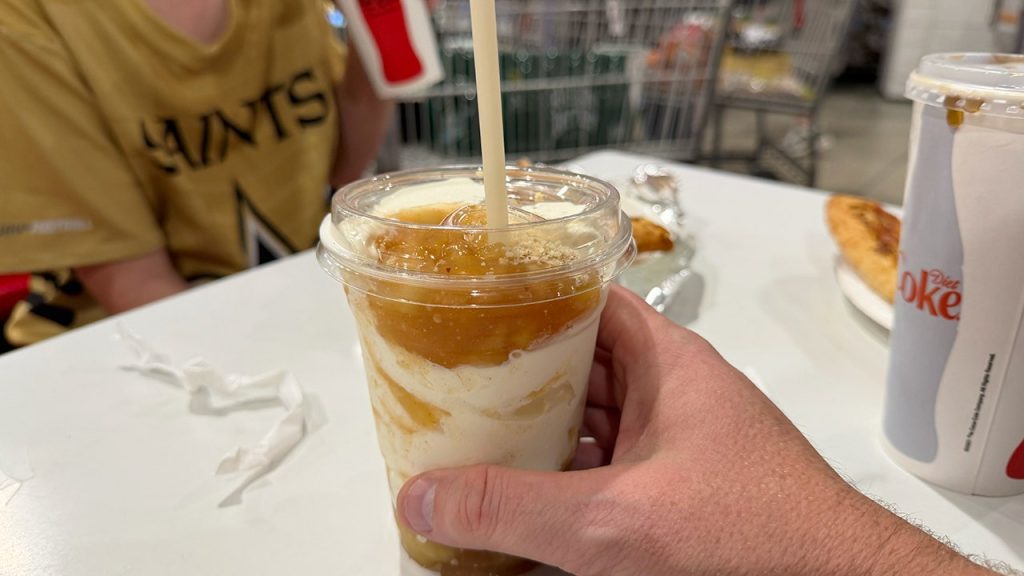 Costco apple pie sundae with soft serve is $2.99 for limited time