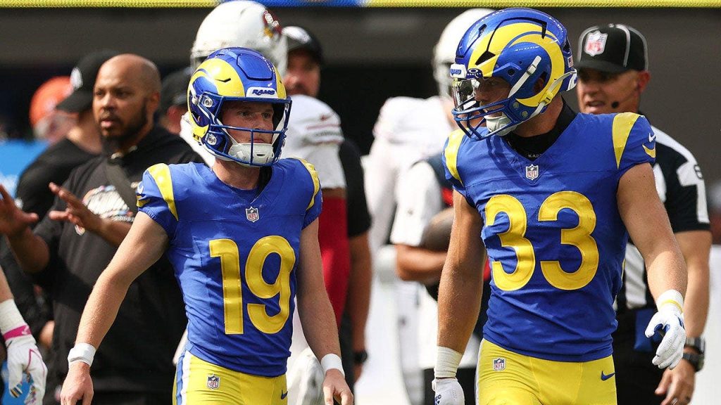 Rams kicker Blake Grupe knocks himself out of his debut with a disastrous tackle attempt