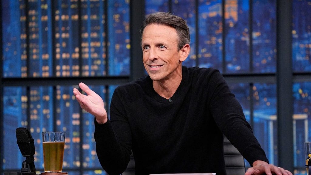 Seth Meyers says he changed his show’s tone after Trump won again