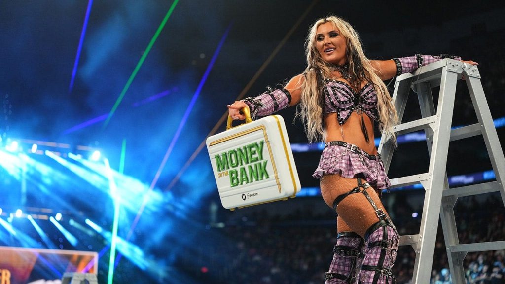 4 heart-stopping moments from women’s Money in the Bank ladder match as Tiffany Stratton snatches briefcase
