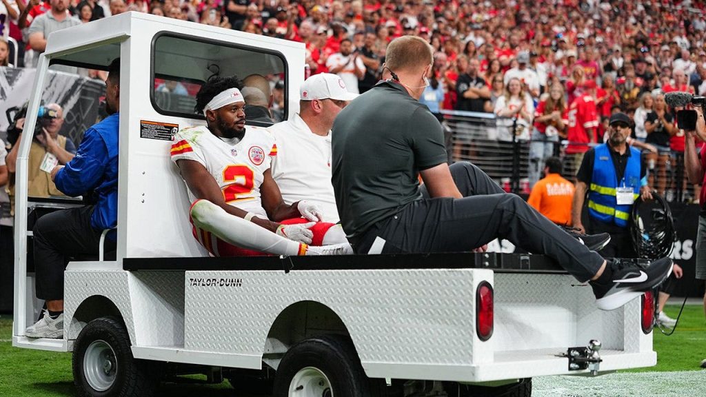Chiefs’ Tyquan Thornton didn’t realize his foot was pointing the wrong direction after game-changing catch