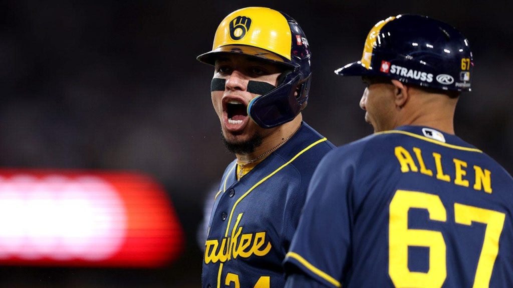 Brewers steal Game 3 on Dodgers’ home turf to go up 3-0, pushing LA to brink of elimination